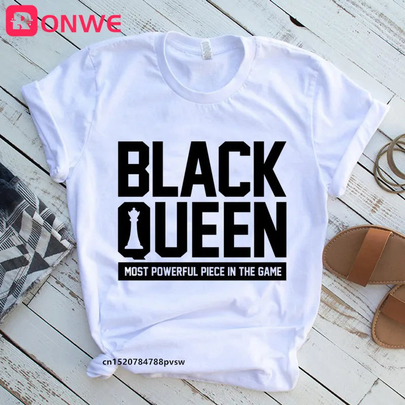 I Am A Strong Melanin Queen t shirt Women Clothes African Black Girl History Month Female T-shirt Melanin Tee Shirt,Drop Ship
