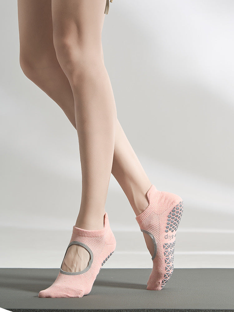 Women High Quality Yoga Socks Women Silicone Backless Non-slip Pilates Grip Low-ankle Sock Ballet Dance Sports Socks