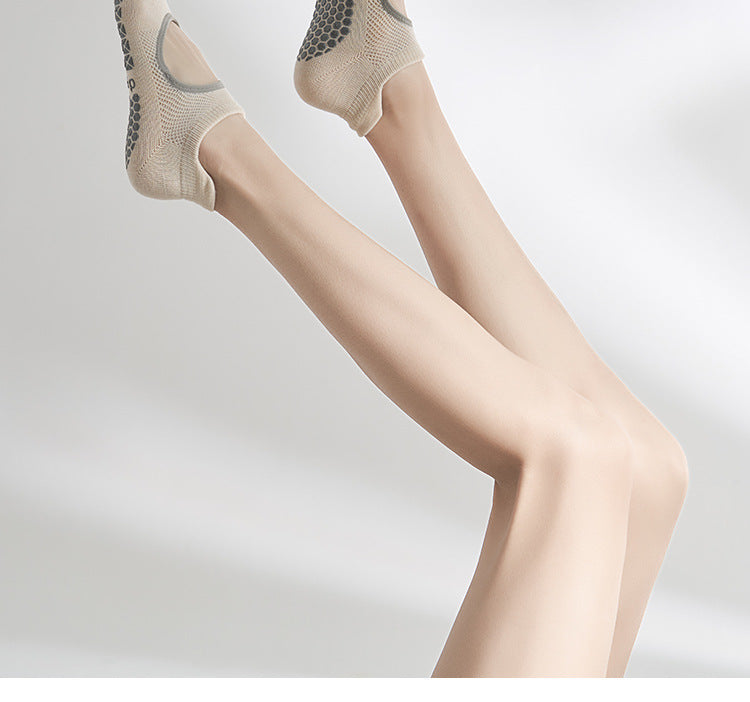 Women High Quality Yoga Socks Women Silicone Backless Non-slip Pilates Grip Low-ankle Sock Ballet Dance Sports Socks
