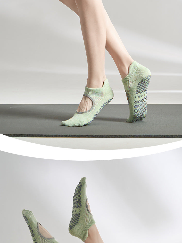 Women High Quality Yoga Socks Women Silicone Backless Non-slip Pilates Grip Low-ankle Sock Ballet Dance Sports Socks