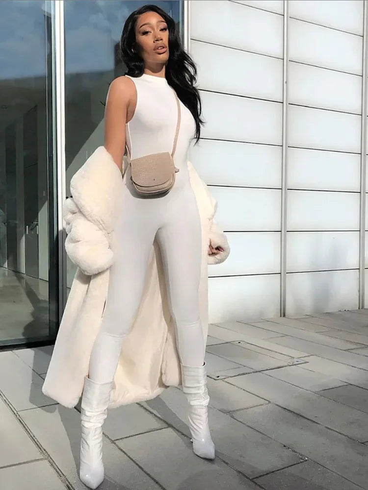 Casual Fitness Sporty Playsuit Jumpsuit for Women Sleeveless Slim Activewear Full Seasons Laxsesu All In 1 Clothes