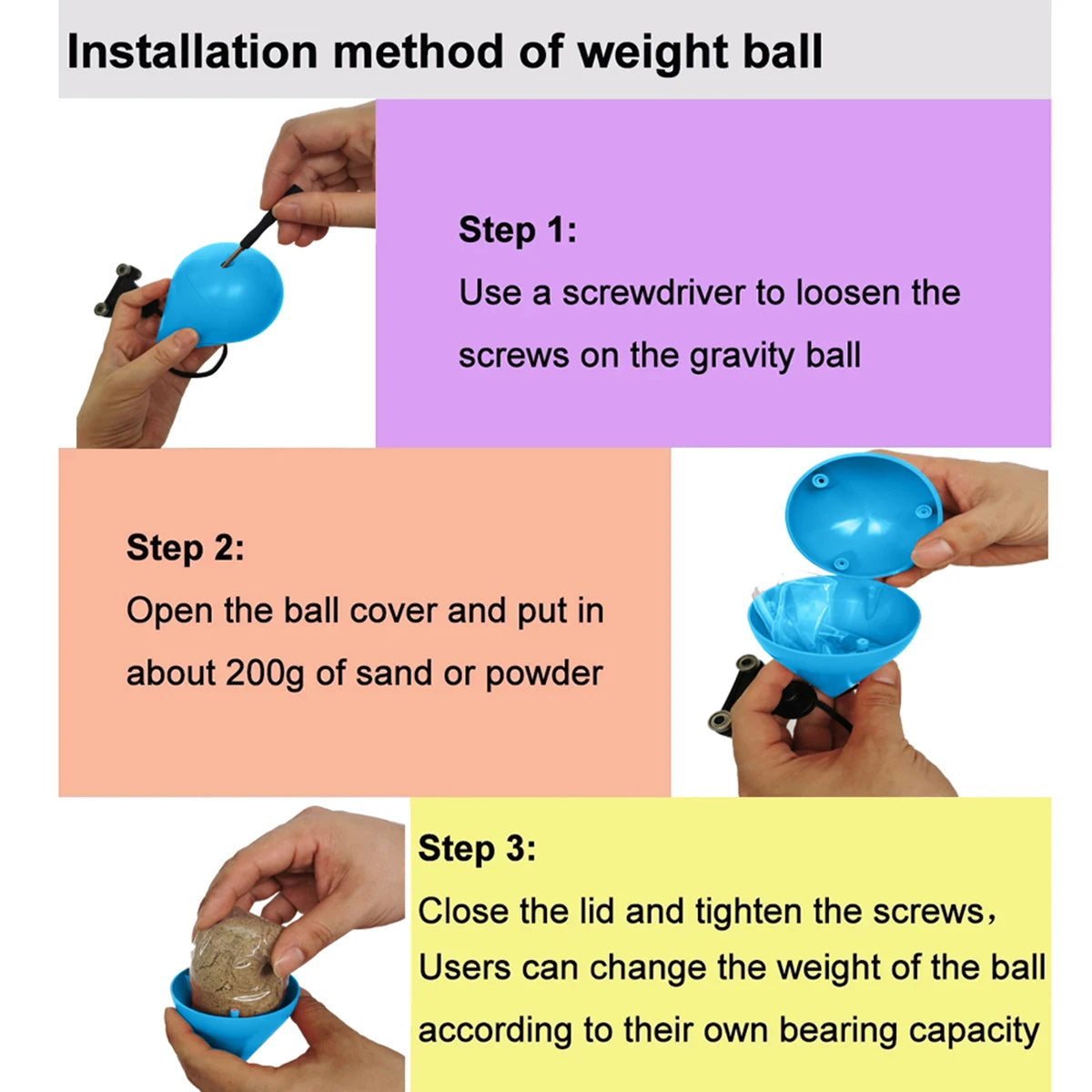 21/24/27/30 Knots Blue Weighted Hula Circle Sport Hoops Weight Loss Plus Size Smart Exercise Adjustable with Detachable Knots