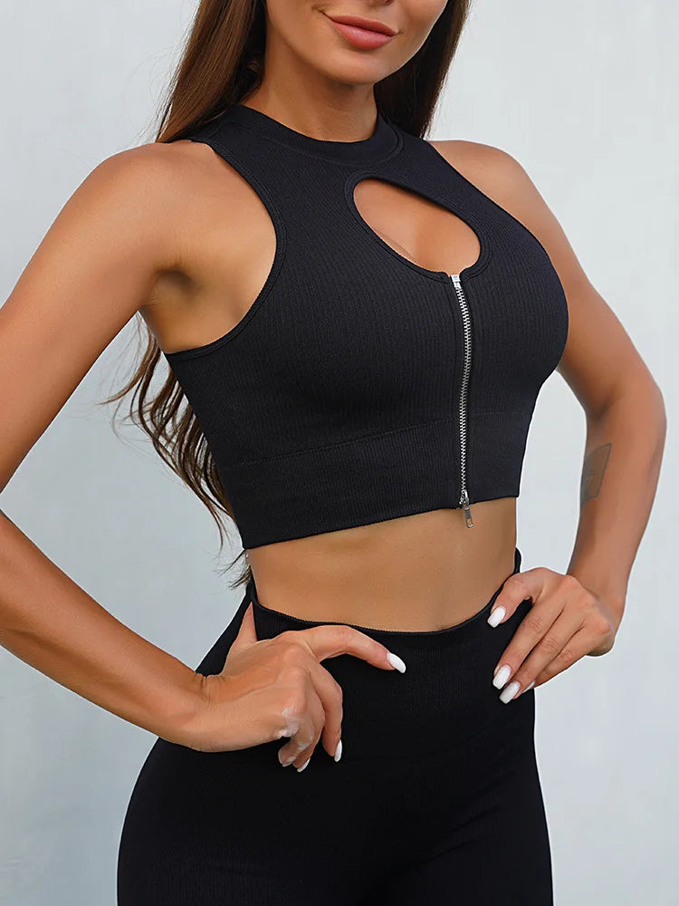 Ribbed Woman yoga Clothes beautiful back fitness suit hip lifting elastic Sports GYM tights fitting sportswear for women