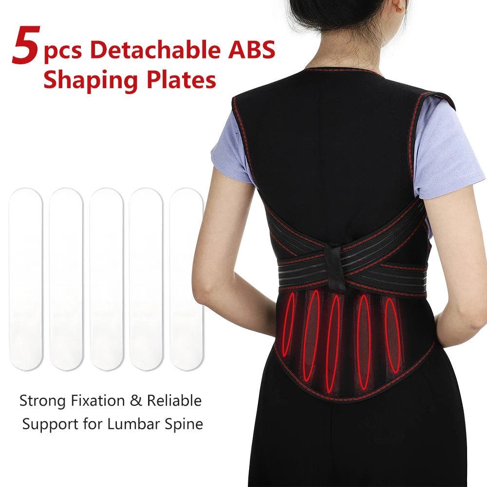 108/111 Tourmaline Magnets Self-heating Belt Protector Relieve Shoulder Muscle Joint Fatigue Warming Back Waist Vest Braces