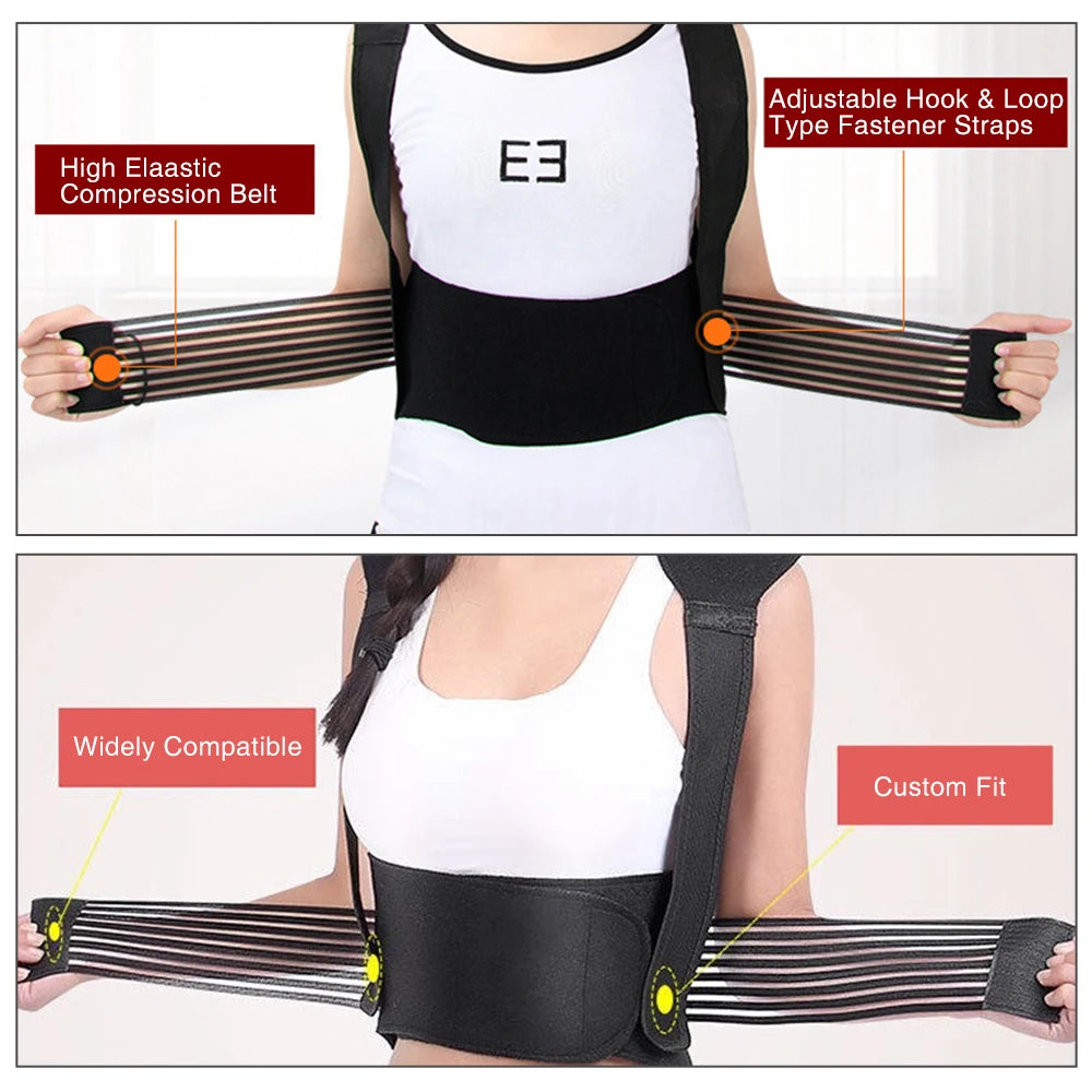 108/111 Tourmaline Magnets Self-heating Belt Protector Relieve Shoulder Muscle Joint Fatigue Warming Back Waist Vest Braces