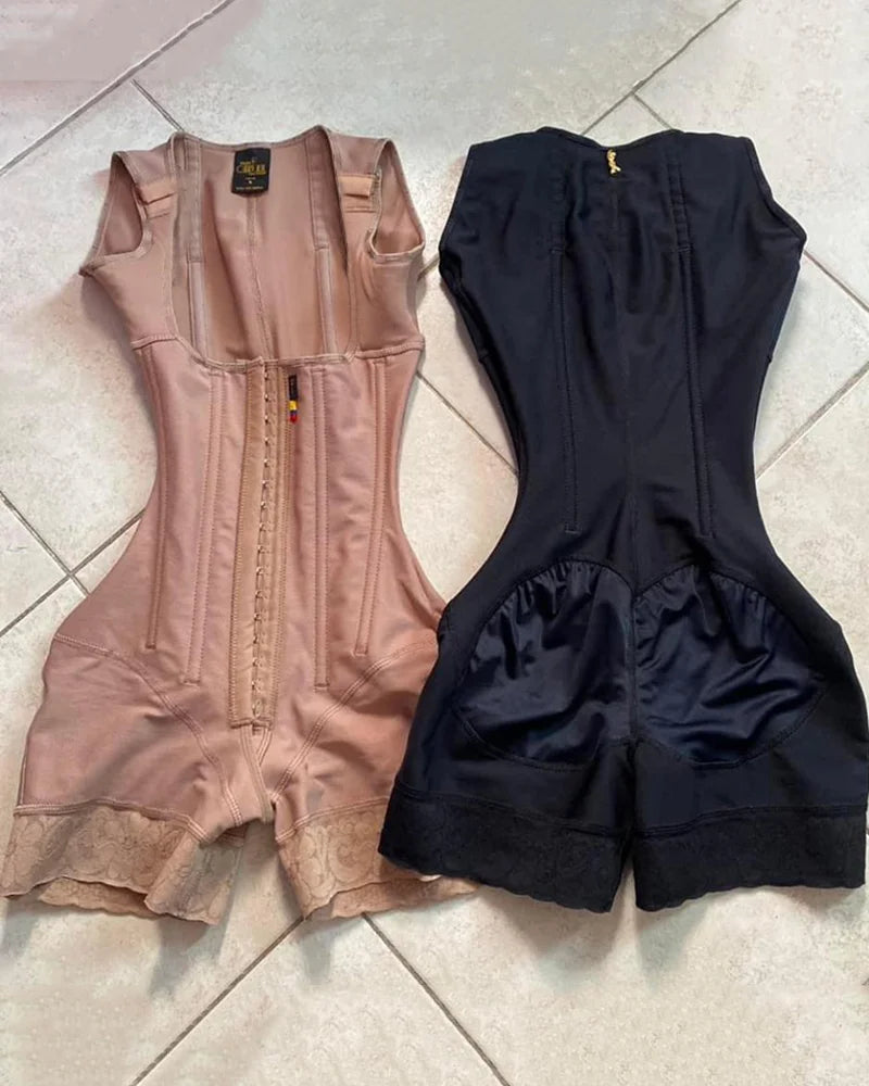 Faja Open Chest sleeveless jumpsuit High Compression Shapewear Girdle Breasted buttocks lifting slimming underwear