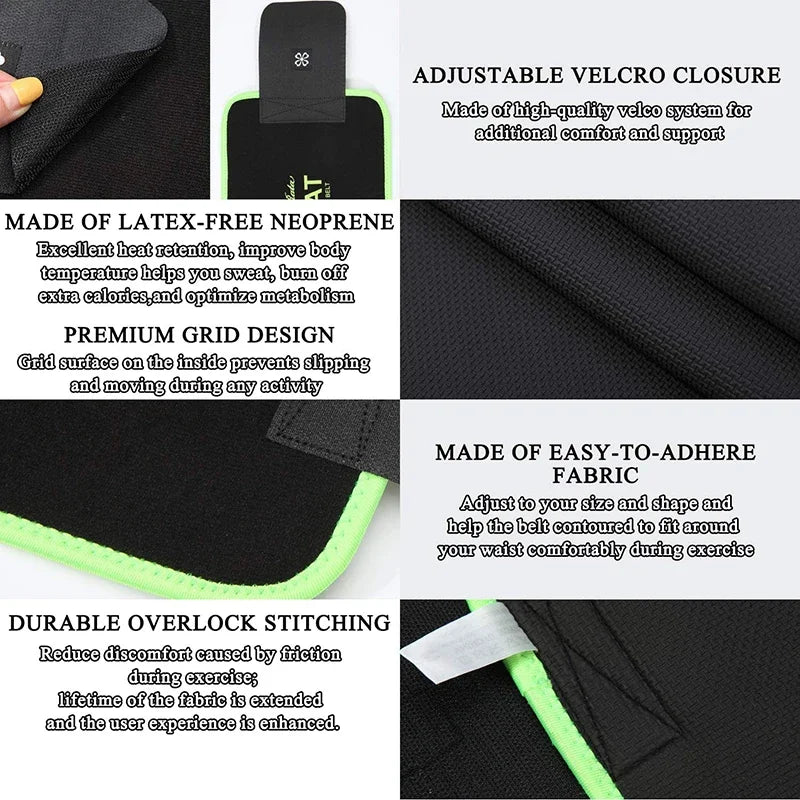 Men Body Shaper Waist Cinchers Trainer Tummy Control Comperssion Neoprene Sweat Wrap for Stomach Back Lumbar Support Shapewear