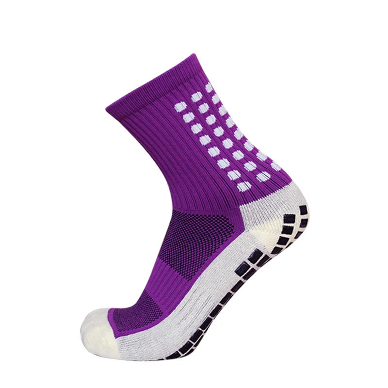 Anti-slip Knee-High Sports Socks for Men and Women Thickened Towel Bottom Football Yoga Grip Square Friction Film Outdoor Sport
