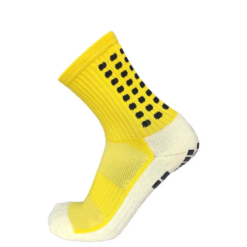 Anti-slip Knee-High Sports Socks for Men and Women Thickened Towel Bottom Football Yoga Grip Square Friction Film Outdoor Sport