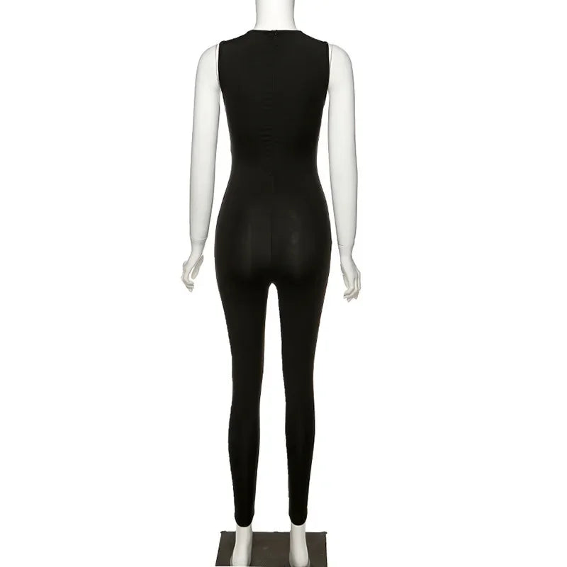 Casual Fitness Sporty Playsuit Jumpsuit for Women Sleeveless Slim Activewear Full Seasons Laxsesu All In 1 Clothes