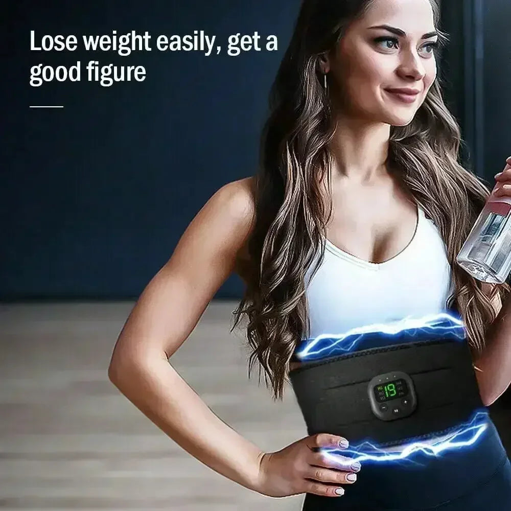Smart Electric Muscle Massager Graphene Waist Belt Fitness Shaping Massage Patch for Abdominal Muscle Relaxation