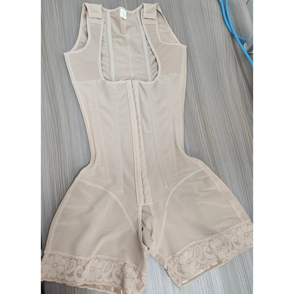 Faja Open Chest sleeveless jumpsuit High Compression Shapewear Girdle Breasted buttocks lifting slimming underwear