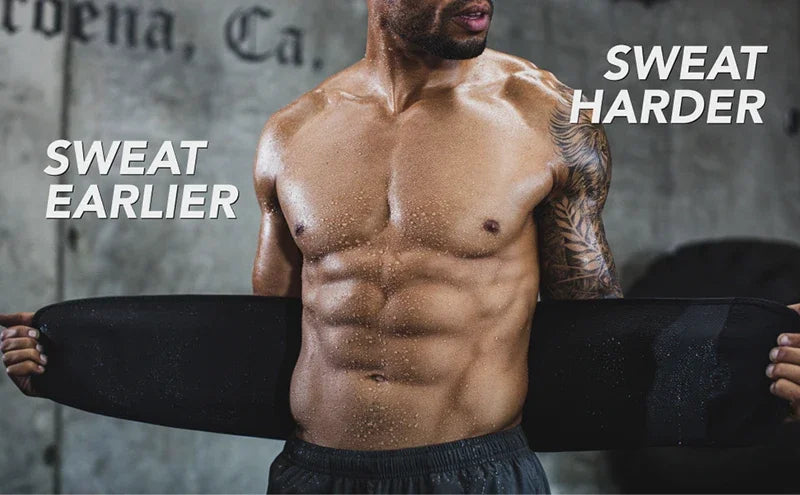 Men Body Shaper Waist Cinchers Trainer Tummy Control Comperssion Neoprene Sweat Wrap for Stomach Back Lumbar Support Shapewear