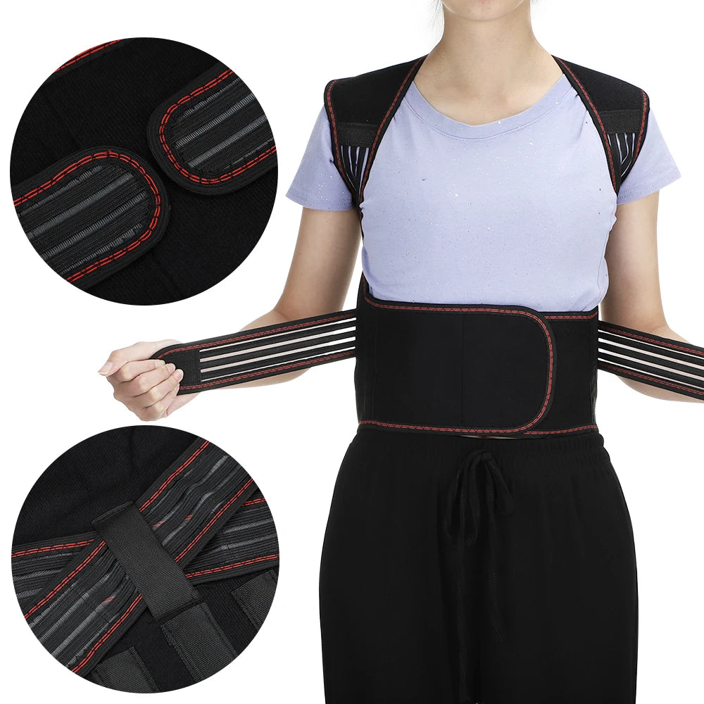 108/111 Tourmaline Magnets Self-heating Belt Protector Relieve Shoulder Muscle Joint Fatigue Warming Back Waist Vest Braces
