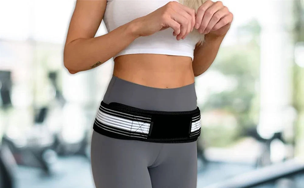 Sacroiliac SI Joint Hip Belt Lower Back Support Brace for Hip Pain Relief Pelvic Stability Chiropractic Care