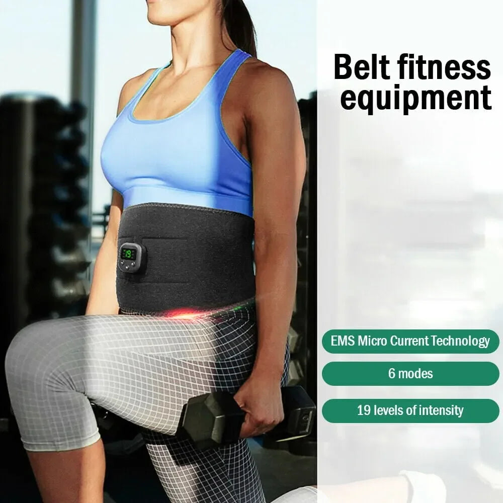 New Smart Electric EMS Muscle Stimulating Abdominal Muscle Sticker Fitness Shaping Massage Belt Graphene Belt