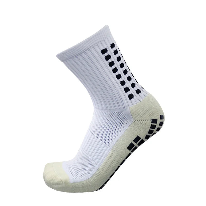 Anti-slip Knee-High Sports Socks for Men and Women Thickened Towel Bottom Football Yoga Grip Square Friction Film Outdoor Sport