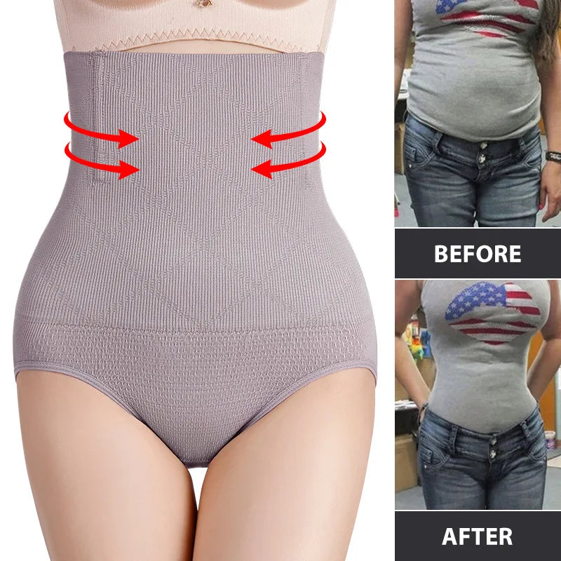 UBAU Women Seamless High Waist Shaping Panties Breathable Slimming Tummy Underwear Hip Lift Ladies Briefs Body Corset Panty