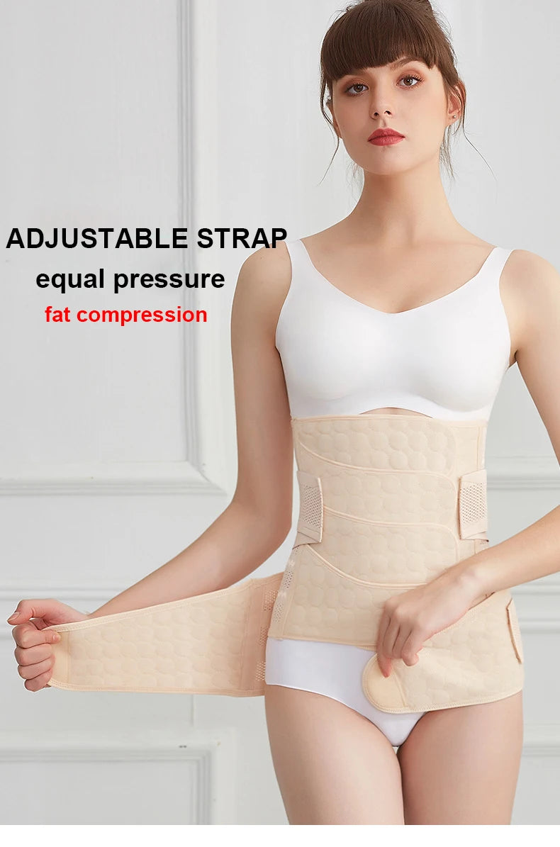 Postpartum Recovery Belt Women's Pregnancy Belly Band Support Girdle Waist Trainer Shapewear for Tummy Control Back Support Body Shaping