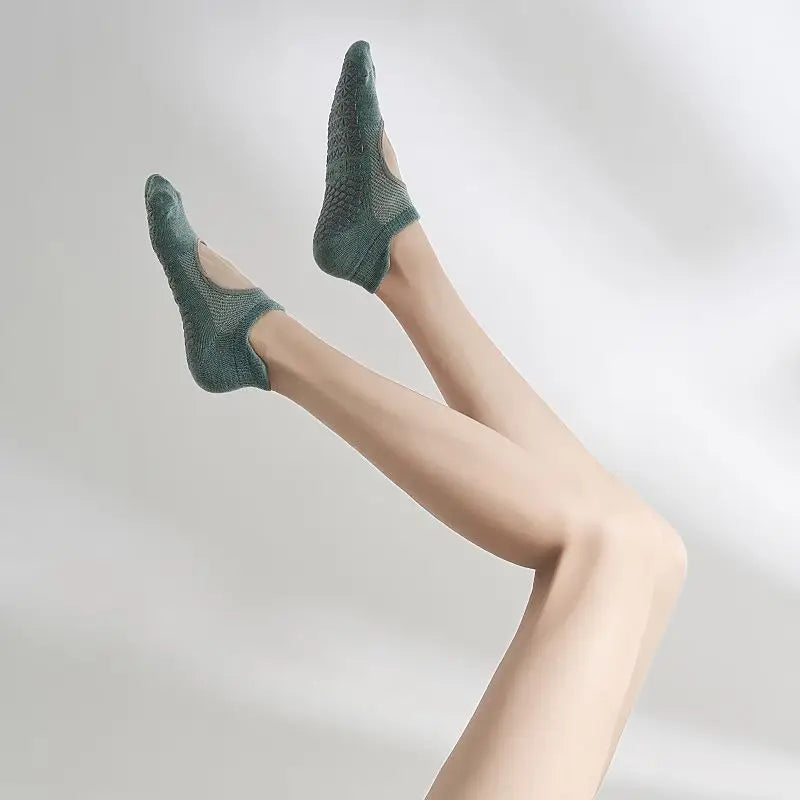 Women High Quality Yoga Socks Women Silicone Backless Non-slip Pilates Grip Low-ankle Sock Ballet Dance Sports Socks
