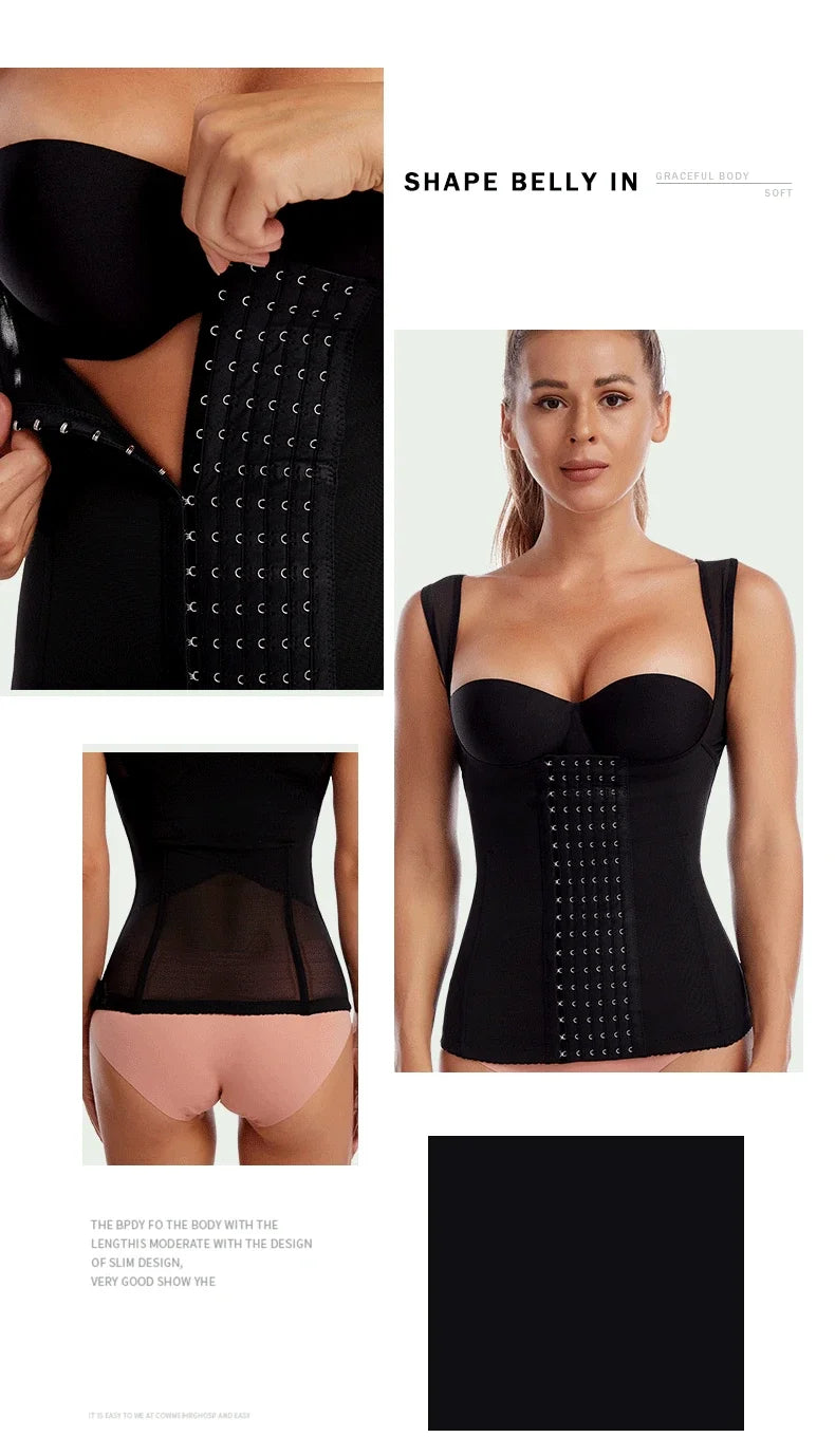 Women's Postpartum Waist Corset Slimming Sheath Tummy Top Trainer Shapewear Body Shaper for Flat Belly Support