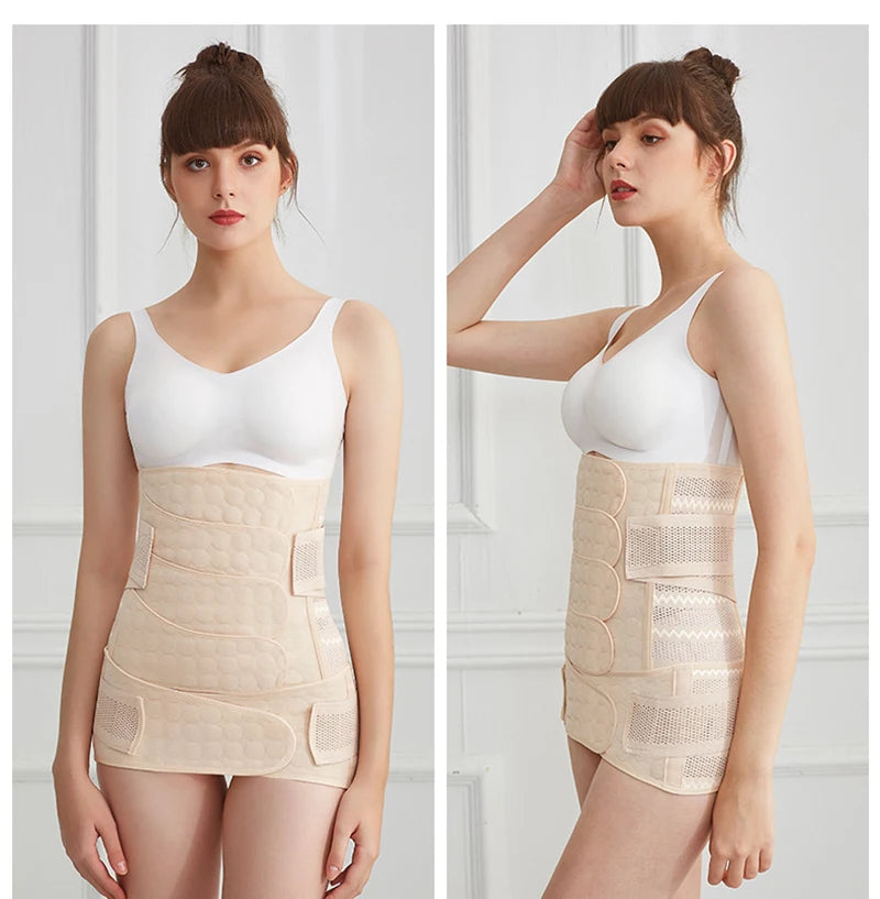 Postpartum Recovery Belt Women's Pregnancy Belly Band Support Girdle Waist Trainer Shapewear for Tummy Control Back Support Body Shaping