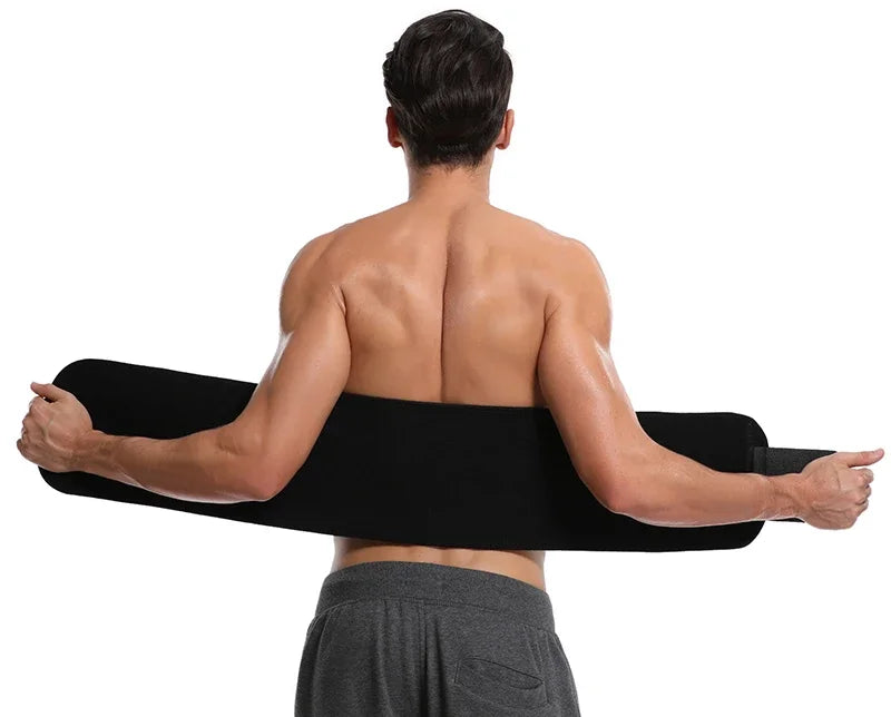 Men Body Shaper Waist Cinchers Trainer Tummy Control Comperssion Neoprene Sweat Wrap for Stomach Back Lumbar Support Shapewear