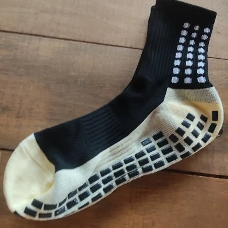 Anti-slip Knee-High Sports Socks for Men and Women Thickened Towel Bottom Football Yoga Grip Square Friction Film Outdoor Sport