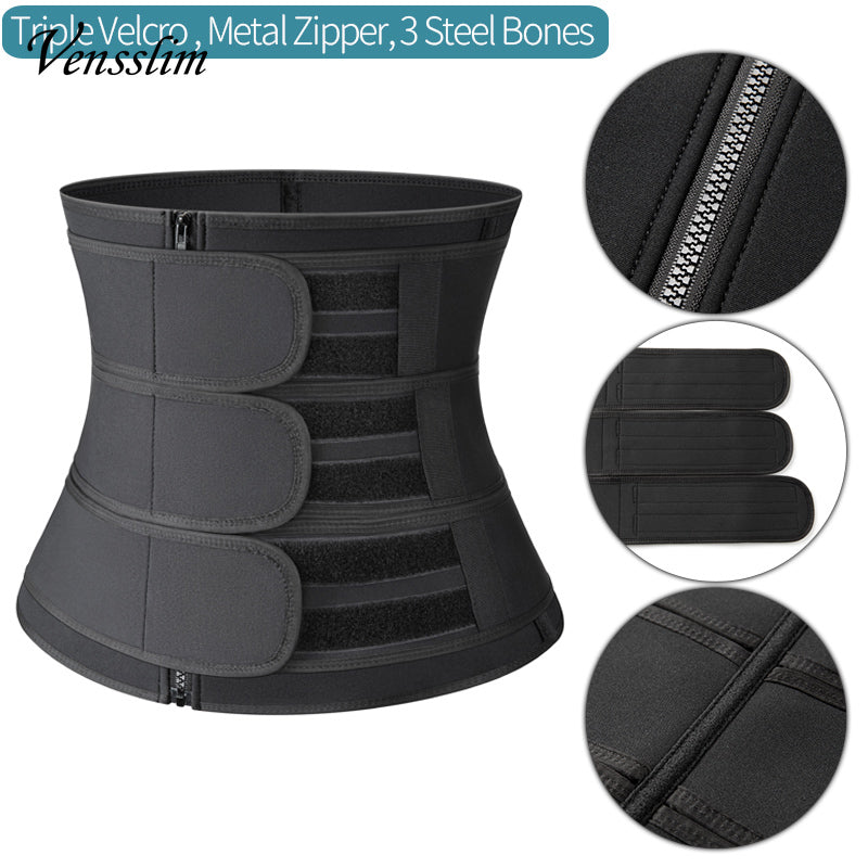 Men Waist Trainer Corset Slimming Belt Weight Loss Body Shaper Abdominal Trimmer Sweat Fat Burner Belly Girdle