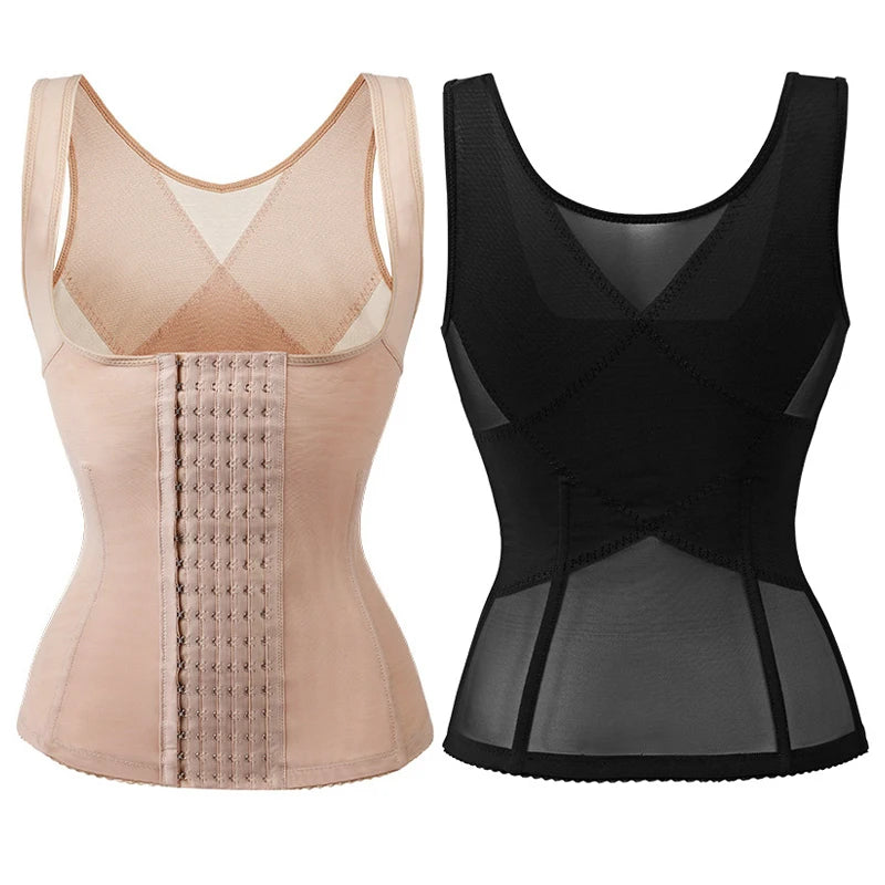 Women's Postpartum Waist Corset Slimming Sheath Tummy Top Trainer Shapewear Body Shaper for Flat Belly Support