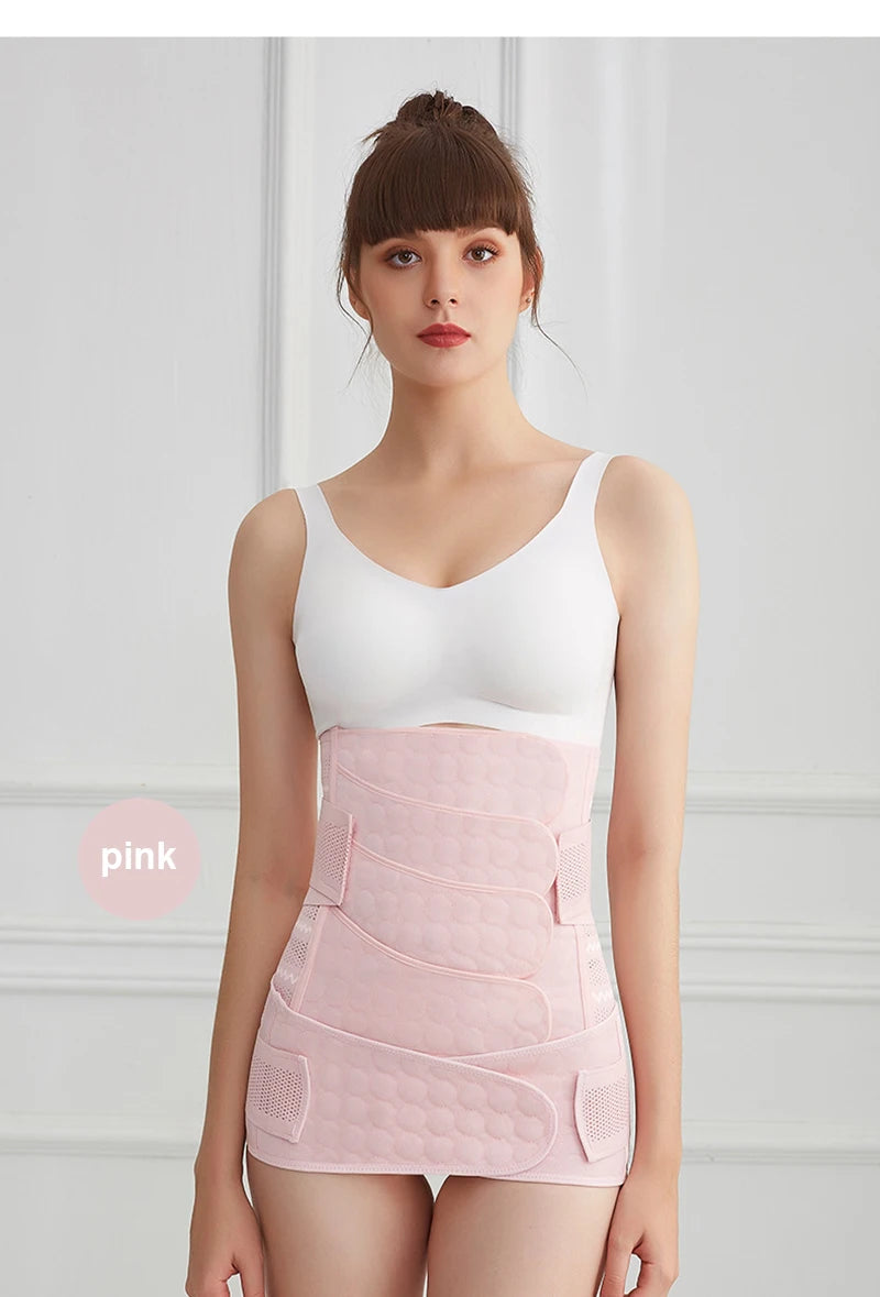 Postpartum Recovery Belt Women's Pregnancy Belly Band Support Girdle Waist Trainer Shapewear for Tummy Control Back Support Body Shaping