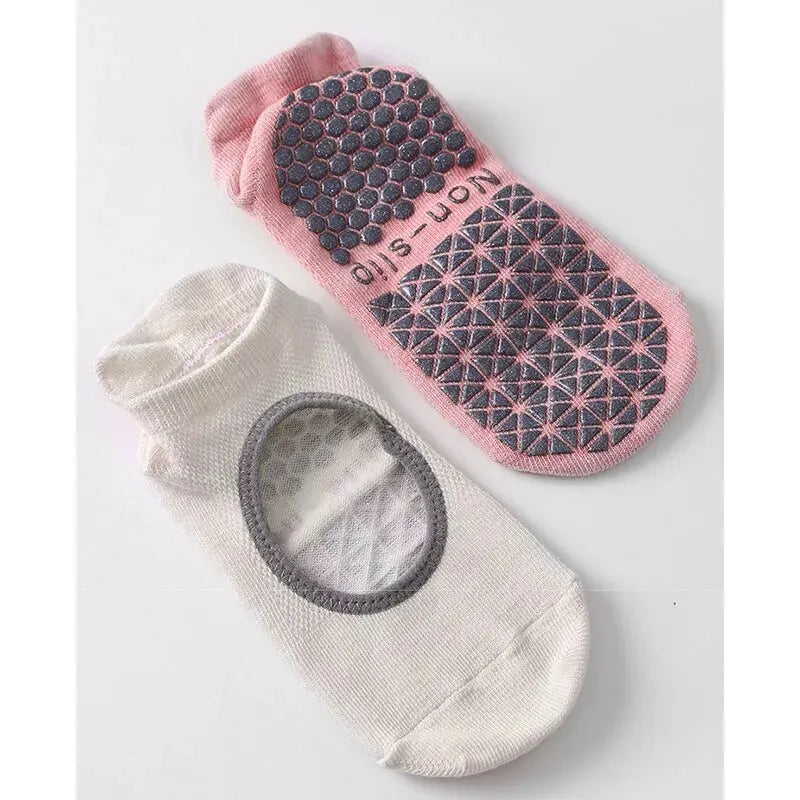 Women High Quality Yoga Socks Women Silicone Backless Non-slip Pilates Grip Low-ankle Sock Ballet Dance Sports Socks