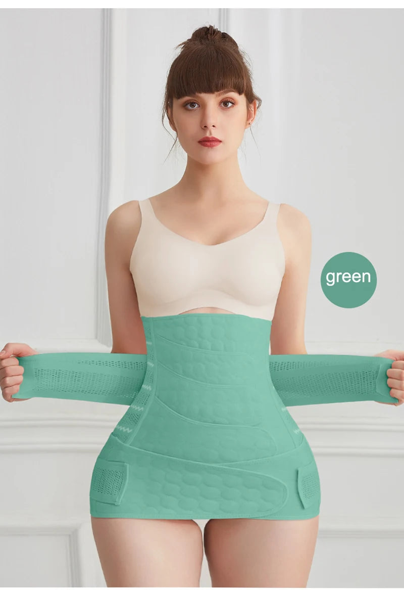 Postpartum Recovery Belt Women's Pregnancy Belly Band Support Girdle Waist Trainer Shapewear for Tummy Control Back Support Body Shaping
