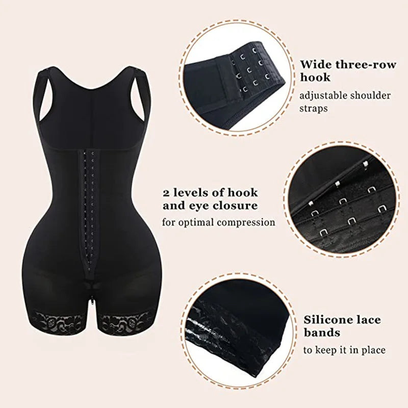 Slimming Corset for Women Compression Body Shaper Waist Trainer Shapewear Post Surgery Slimming Butt Lifter Fajas Colombianas