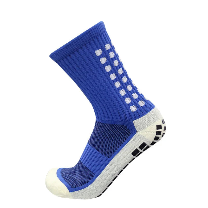 Anti-slip Knee-High Sports Socks for Men and Women Thickened Towel Bottom Football Yoga Grip Square Friction Film Outdoor Sport