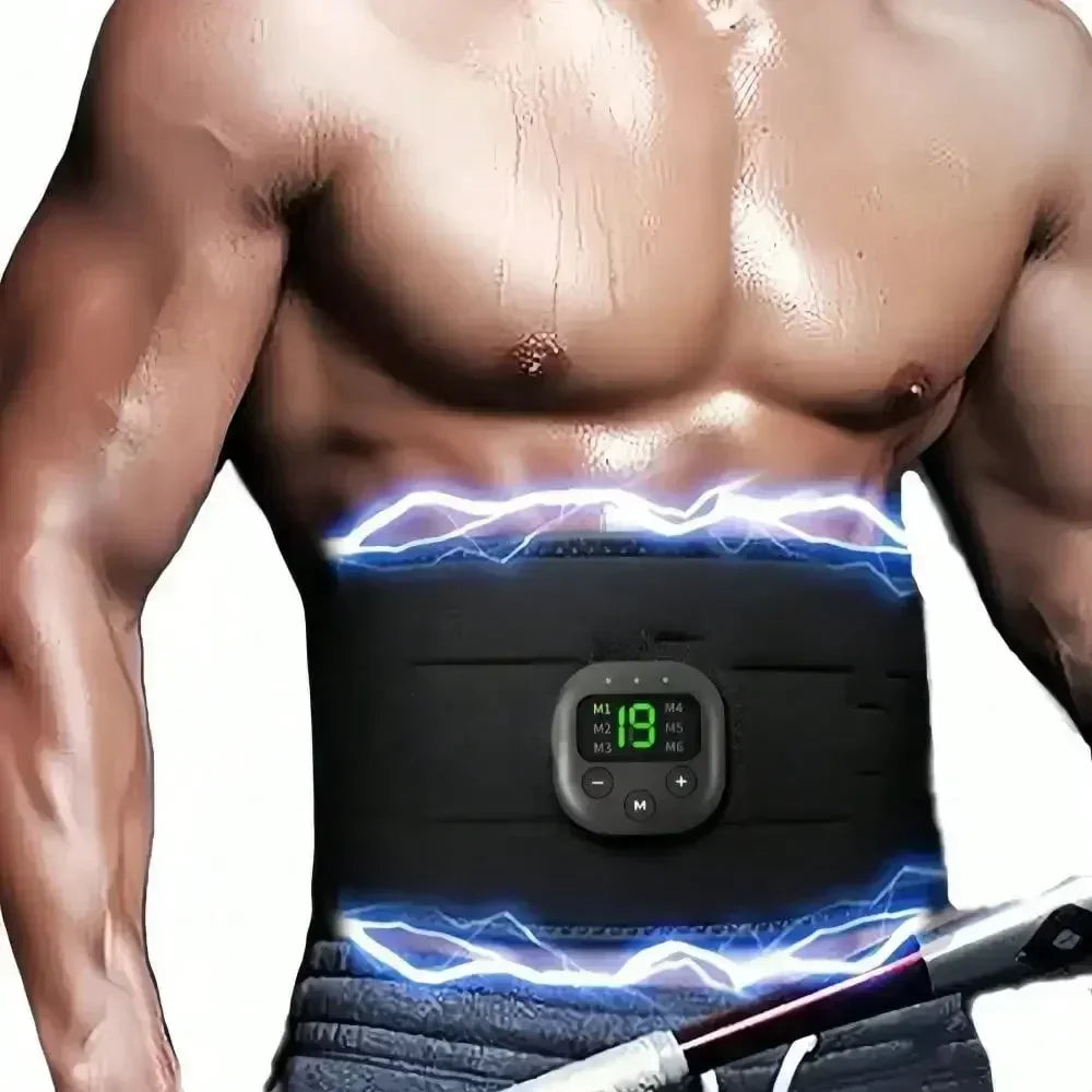 Smart Electric Muscle Massager Graphene Waist Belt Fitness Shaping Massage Patch for Abdominal Muscle Relaxation