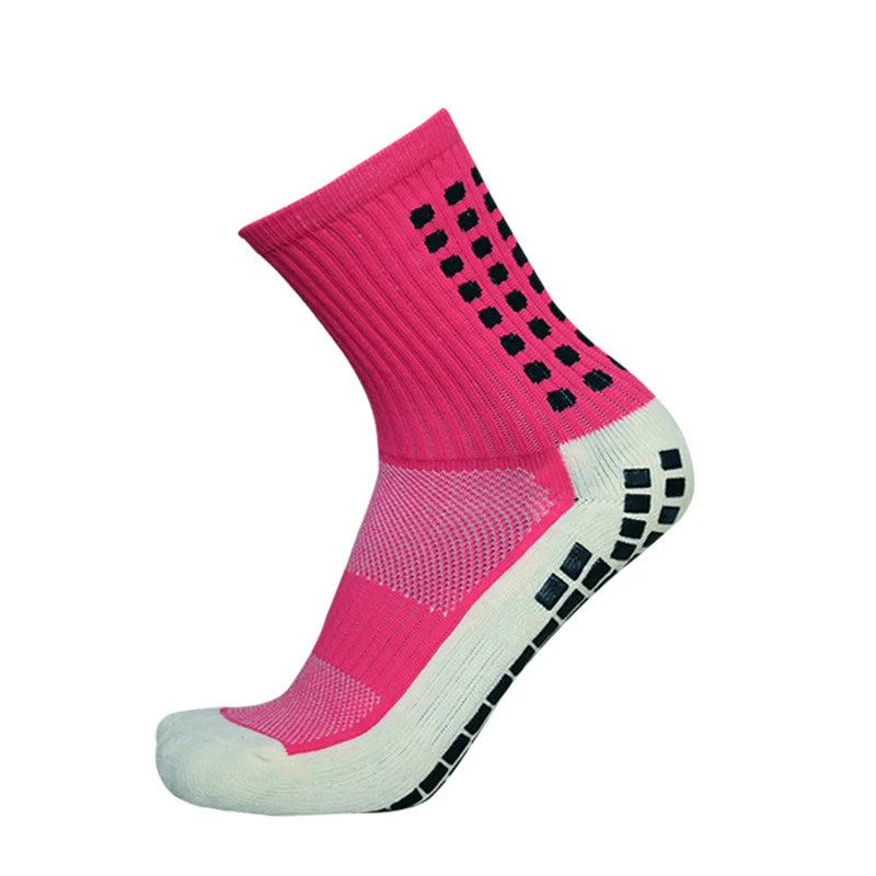 Anti-slip Knee-High Sports Socks for Men and Women Thickened Towel Bottom Football Yoga Grip Square Friction Film Outdoor Sport