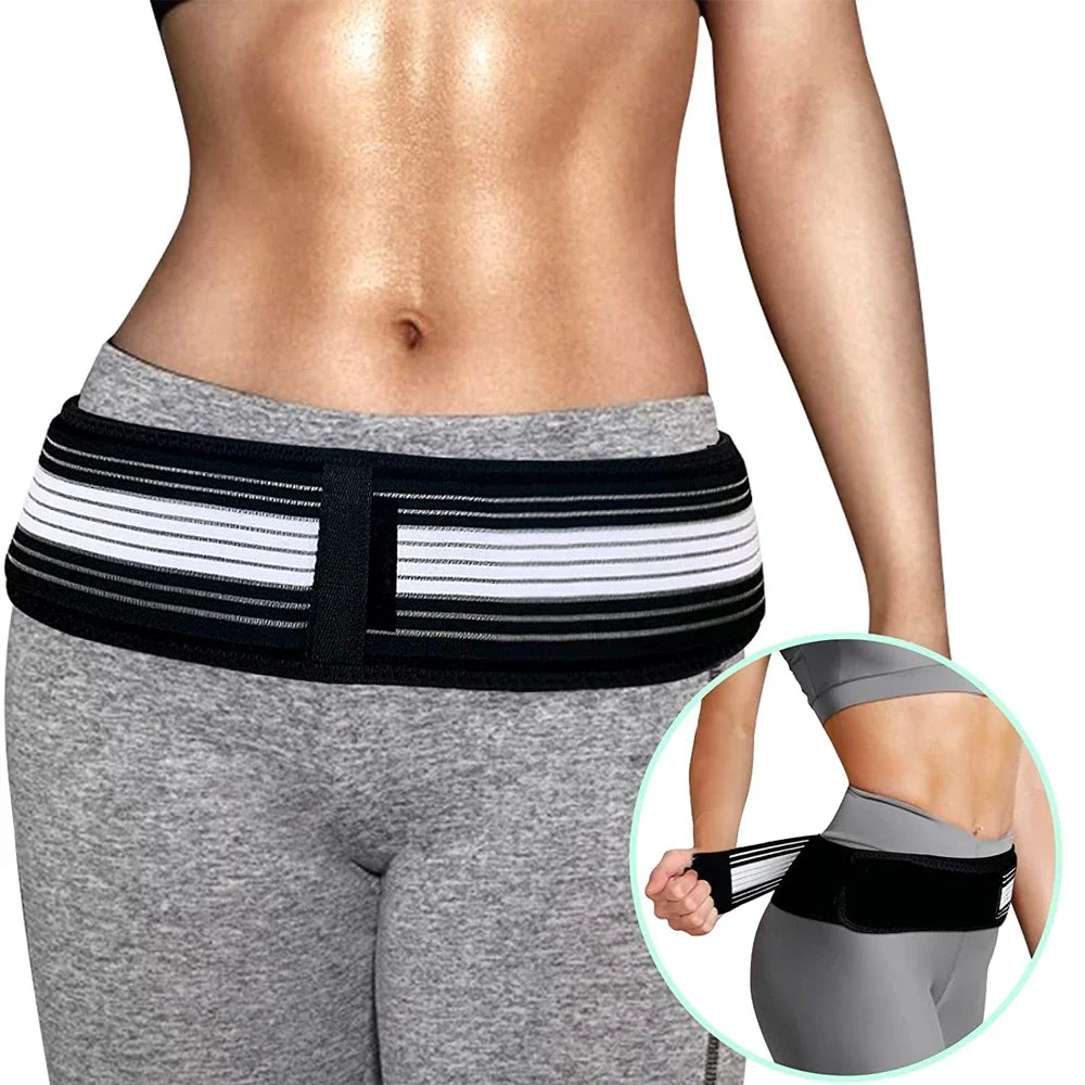 Sacroiliac SI Joint Hip Belt Lower Back Support Brace for Hip Pain Relief Pelvic Stability Chiropractic Care