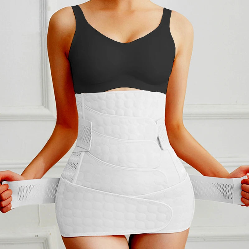 Postpartum Recovery Belt Women's Pregnancy Belly Band Support Girdle Waist Trainer Shapewear for Tummy Control Back Support Body Shaping