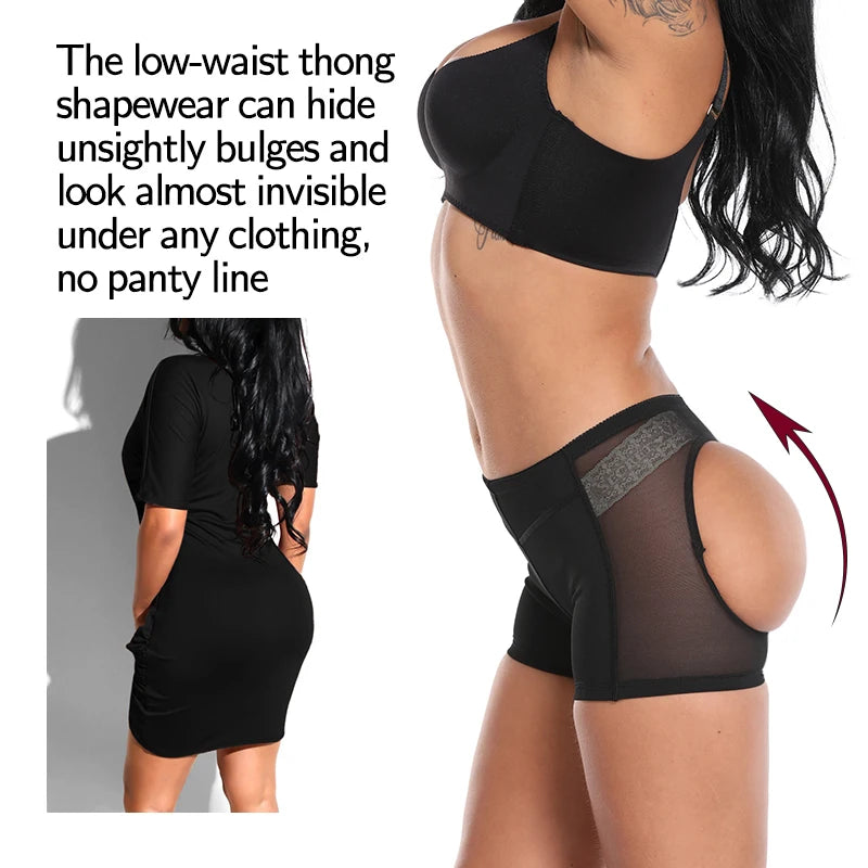 Women Butt Lifter Panties Enhancer Tummy Control Body Shaper Underwear Briefs Sexy Ass Push Up Panty Open Hip Booty