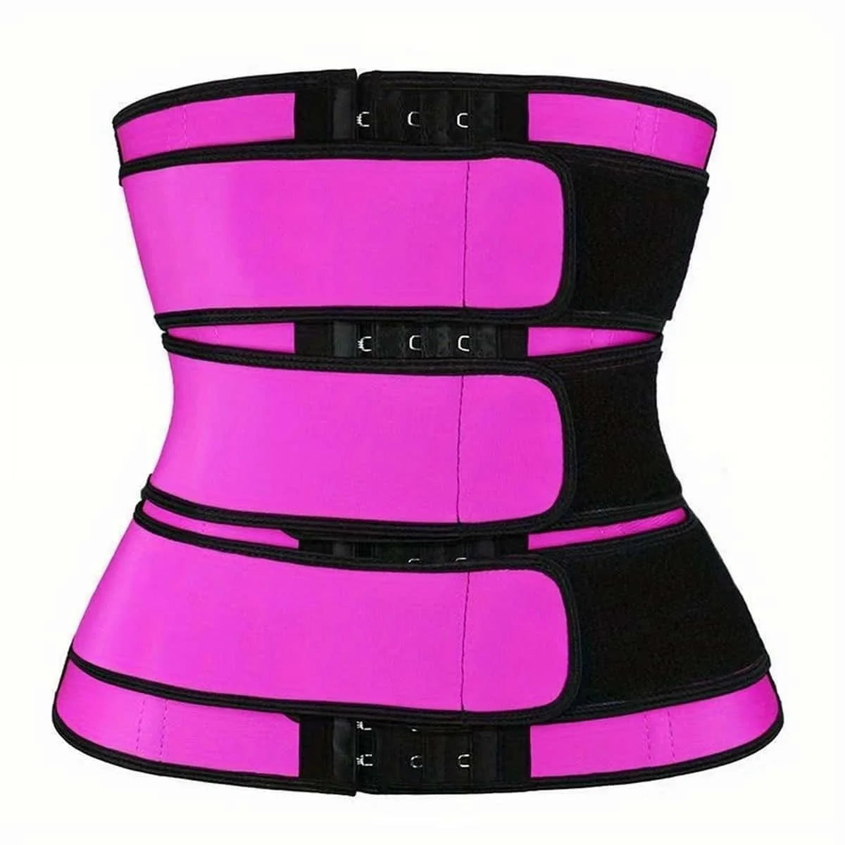 Adjustable Breasted Tummy Control Waistbelt, Hook & Loop Sweat Sauna Body-shaped Fitness Exercise Sports Waist Trainer, Women's