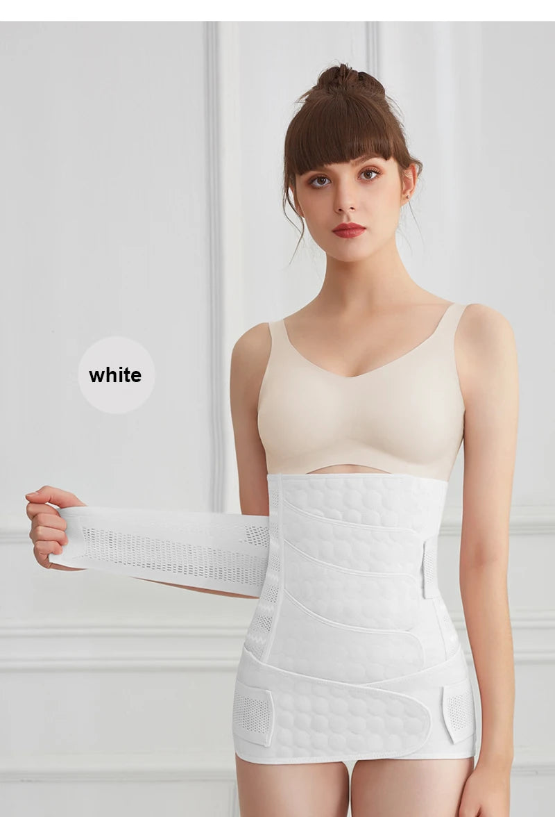 Postpartum Recovery Belt Women's Pregnancy Belly Band Support Girdle Waist Trainer Shapewear for Tummy Control Back Support Body Shaping