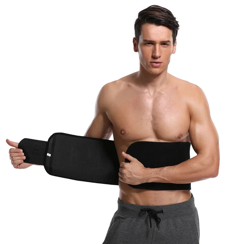 Men Body Shaper Waist Cinchers Trainer Tummy Control Comperssion Neoprene Sweat Wrap for Stomach Back Lumbar Support Shapewear