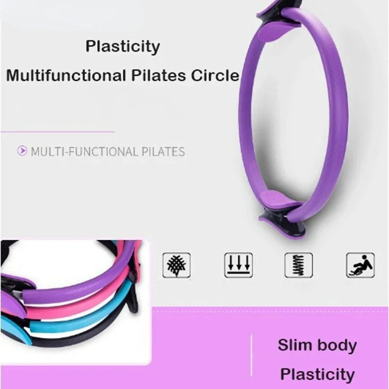 1Pcs Non-slip Yoga Pilates Resistance Ring Fitness Shaping Pelvic Floor Muscle Trainer - Essential Yoga Equipment for Sports