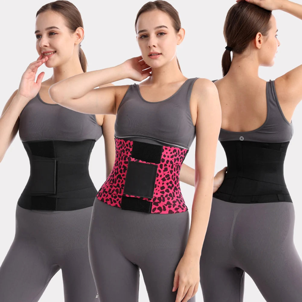 Women Shaper Waist Cincher Corset Shapewear High Compression Waist Training Belt Triple Wrap Body Sweat Workout Waist Trimmer