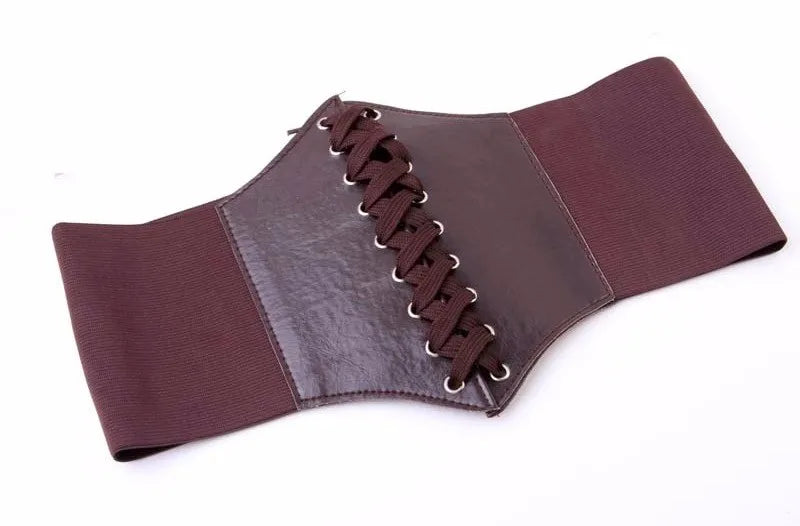 2024 Corset Wide Belts Pu Leather Slimming Body For Women Elastic Waist Cinto Sobretudo Feminin Ceinture Femme Fajas