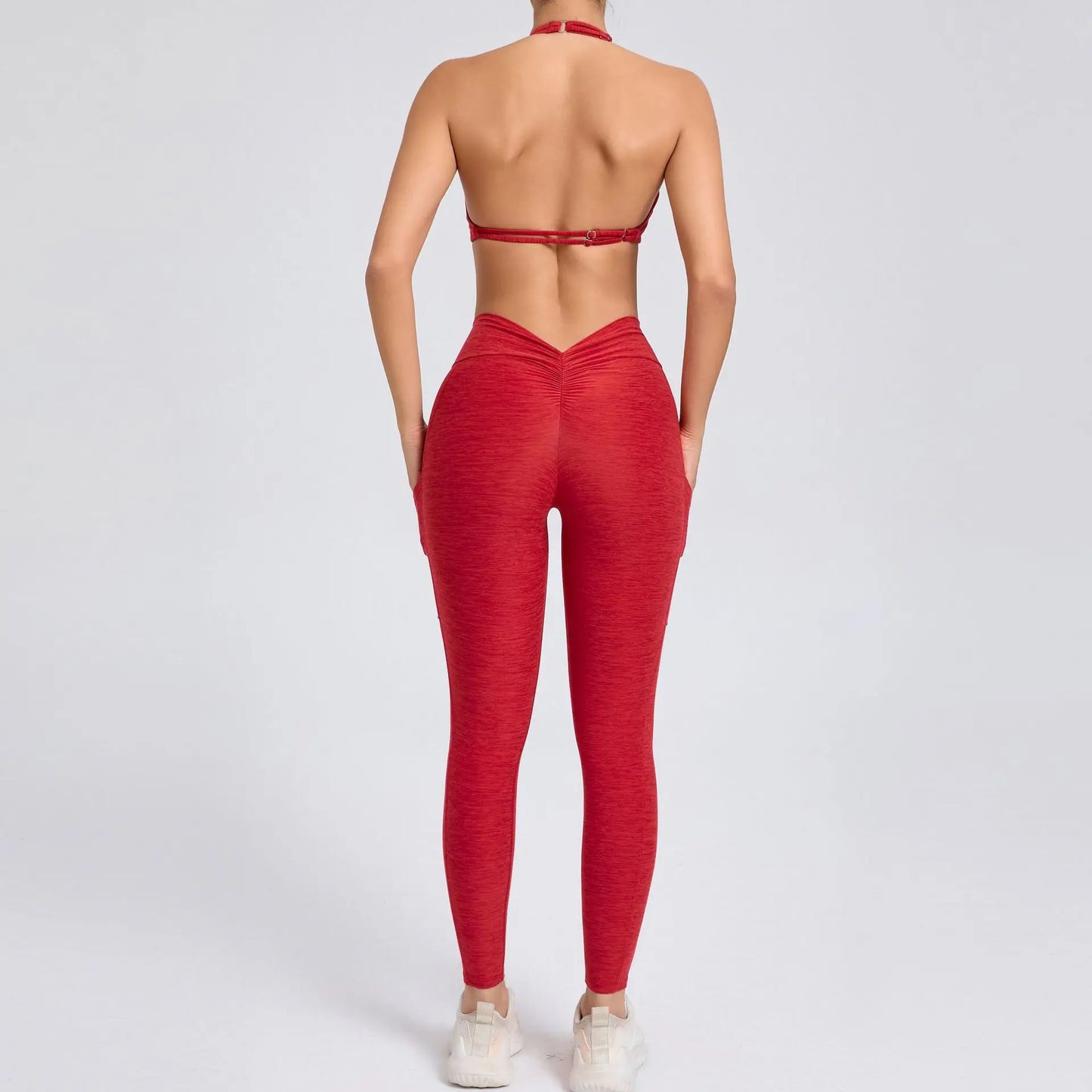 Eye Catching Yoga Set for Women 2PCS with Shorts Crop Top Sports Bra Gym Fitness Tracksuit for Running