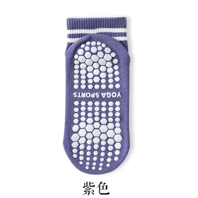 Socks Anti-slip Professional Sports Running Socks Men Women Cotton Short Yoga Pilates Socks Indoor Dance Fitness Floor Socks