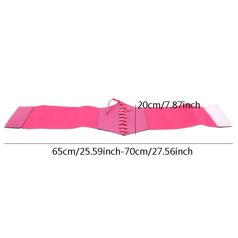 Fashion Women Corset Wide Belt Pu Leather Slimming Body Waistband Ladies Elastic High Waist Belt Gothic Dress Girdle