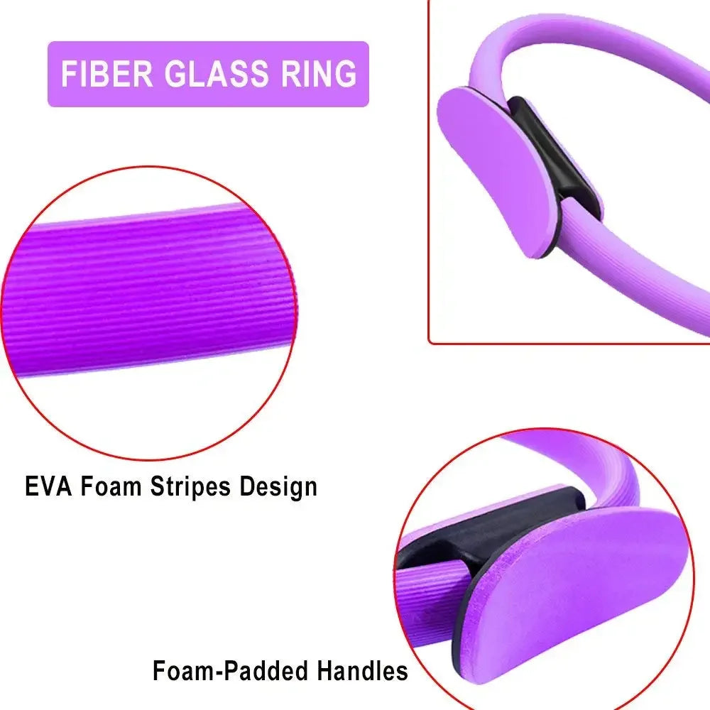 1Pcs Non-slip Yoga Pilates Resistance Ring Fitness Shaping Pelvic Floor Muscle Trainer - Essential Yoga Equipment for Sports